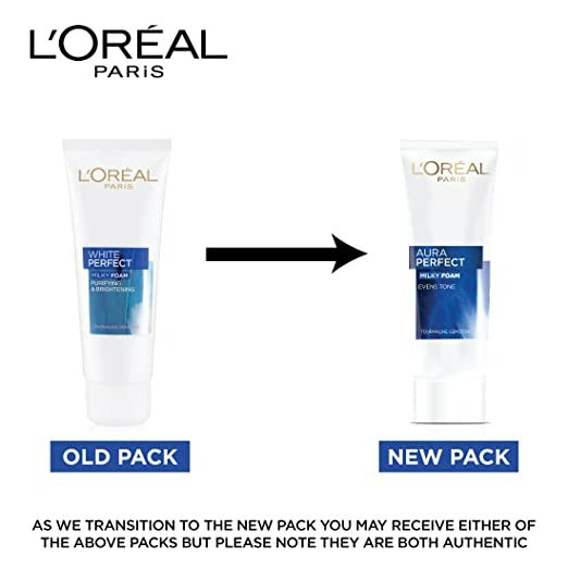 L'Oreal Paris White Perfect Milky Foam Facewash And Day Cream - Distacart